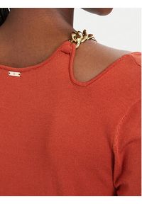 Fracomina Sukienka dzianinowa FJ26SD5001K56501 Czerwony jasny Slim Fit. Kolor: czerwony. Materiał: wiskoza #5