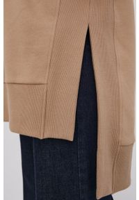 Answear Lab Bluza ECO damska kolor beżowy gładka. Kolor: beżowy. Materiał: materiał, dzianina, syntetyk, dresówka, włókno. Długość rękawa: długi rękaw. Długość: długie. Wzór: gładki. Styl: wakacyjny #3