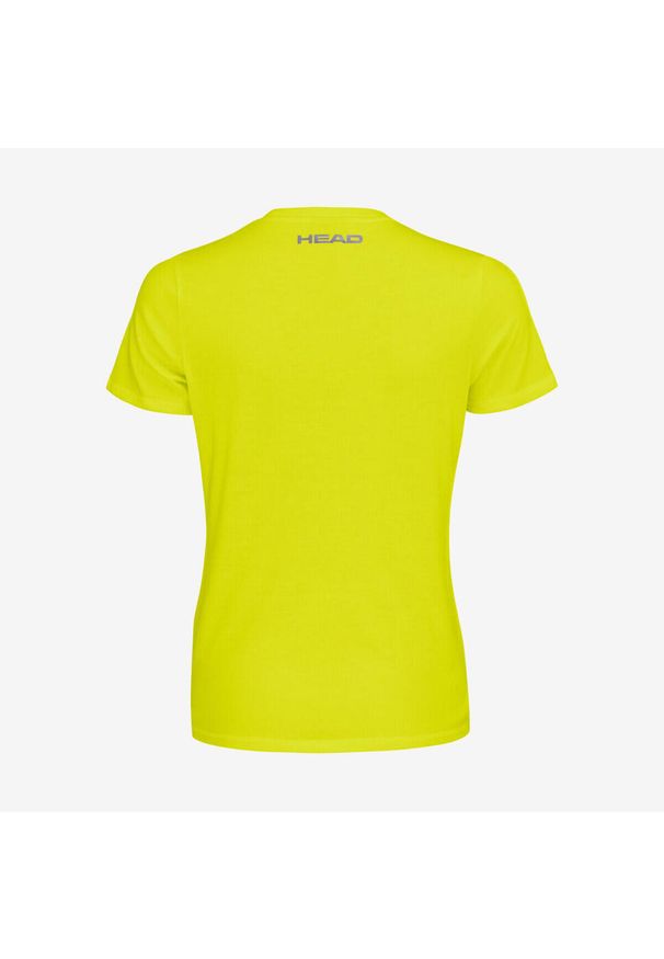 Head - T-shirt damski Club Lara. Kolor: żółty. Materiał: jersey, bawełna, poliester, materiał