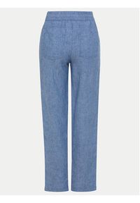 Olsen Spodnie materiałowe 14002162 Niebieski Regular Fit. Kolor: niebieski. Materiał: len