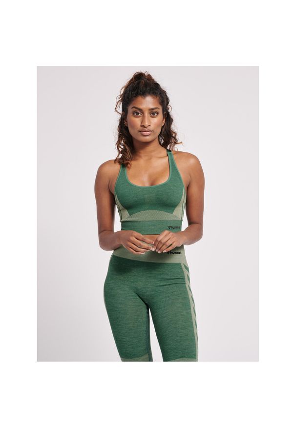 Stanik fitness cardio Hummel hmlClea. Kolor: szary. Styl: elegancki