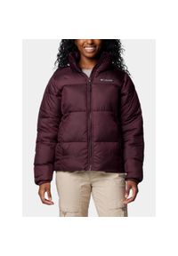 columbia - Kurtka Zimowa Damska Columbia Puffect II. Kolor: czerwony. Materiał: materiał, puch, syntetyk. Sezon: zima. Sport: turystyka piesza #1