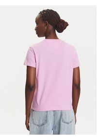 Tommy Jeans T-Shirt Gradient Flag DW0DW20905 Różowy Regular Fit. Kolor: różowy. Materiał: bawełna. Wzór: gradientowy #4