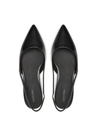 Calvin Klein Sandały Flat Slingback Pump Saff HW0HW02135 Czarny. Kolor: czarny. Materiał: skóra #4