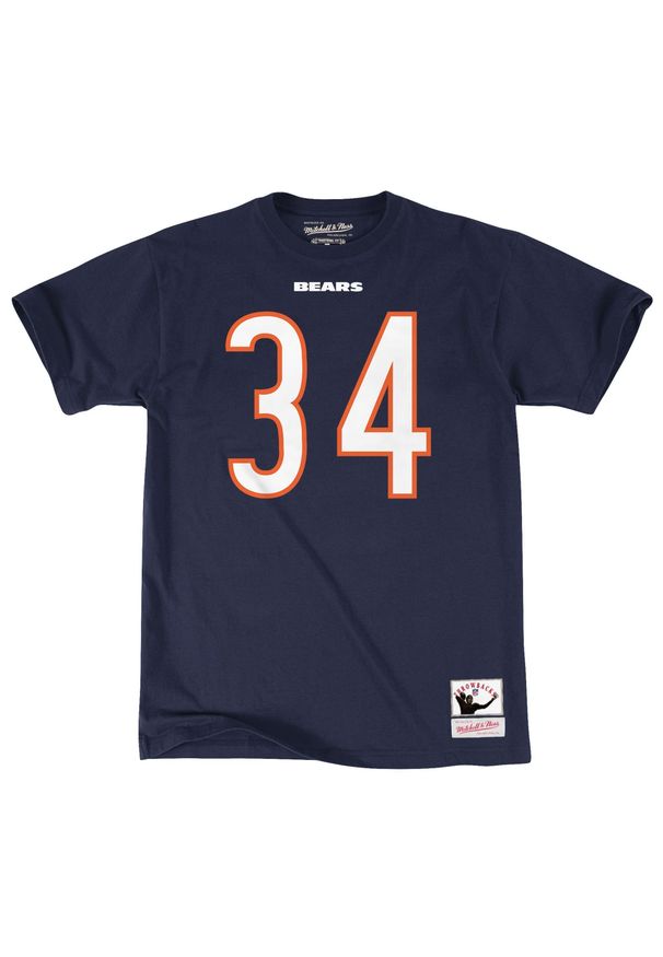 Mitchell & Ness - koszulka nfl Chicago Bears Walter Payton. Kolor: niebieski. Sport: piłka nożna