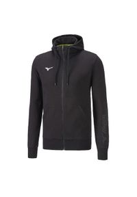 Bluza z kapturem dla dzieci Mizuno Team miz FZ. Typ kołnierza: kaptur. Kolor: czarny