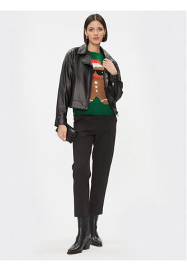 only - ONLY Sweter 15303268 Zielony Regular Fit. Kolor: zielony. Materiał: syntetyk