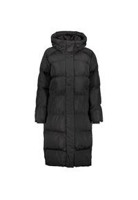 Damska długa kurtka z kapturem Superdry. Typ kołnierza: kaptur. Kolor: czarny. Materiał: puch. Długość rękawa: długi rękaw. Długość: długie. Sezon: zima #1