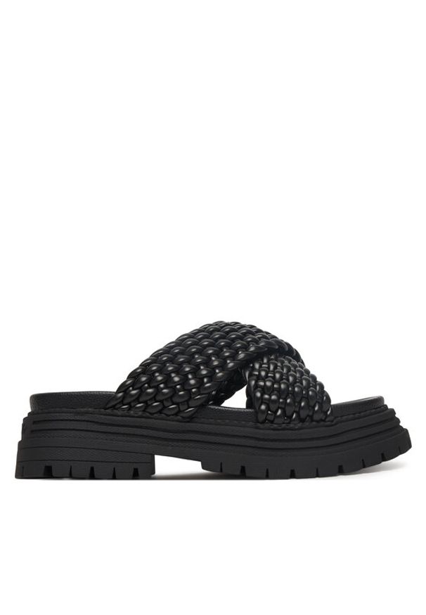 Buffalo Klapki 1602319 Czarny. Kolor: czarny. Materiał: skóra