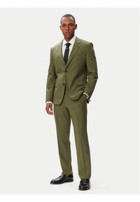 Hugo - HUGO Garnitur Henry-Getlin253X 50567894 Zielony ciemny Slim Fit. Kolor: zielony. Materiał: syntetyk #1