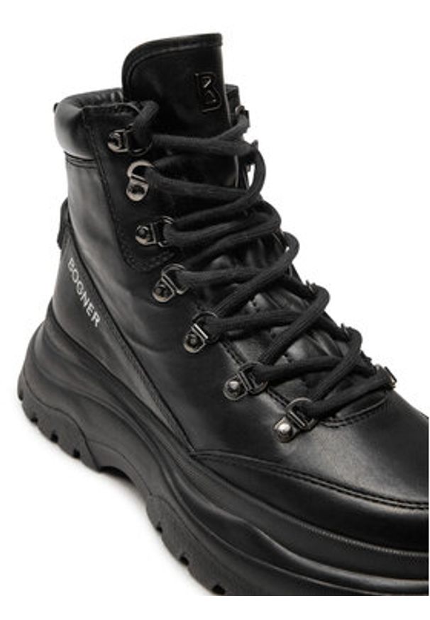 Bogner Botki Banff 15 22442263 Czarny. Kolor: czarny. Materiał: skóra