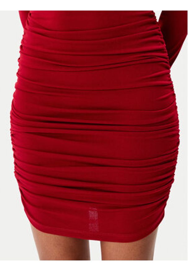 Artigli Sukienka koktajlowa ACAB003156 Bordowy. Kolor: czerwony. Materiał: syntetyk. Styl: wizytowy