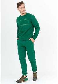 Aeronautica Militare - AERONAUTICA MILITARE Zielone spodnie męskie dresowe. Kolor: zielony. Materiał: bawełna #5