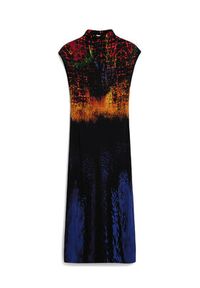 Desigual Sukienka koktajlowa Psicho Animal 26SWVK41 Kolorowy Slim Fit. Materiał: wiskoza. Wzór: kolorowy. Styl: wizytowy #3