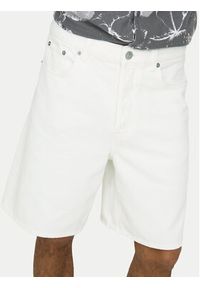 Only & Sons Szorty jeansowe Fade 22031662 Biały Loose Fit. Kolor: biały. Materiał: bawełna #6
