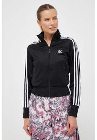 adidas Originals bluza Adicolor Classics Firebird IL8764 damska kolor czarny z aplikacją. Kolor: czarny. Materiał: materiał. Wzór: aplikacja #1