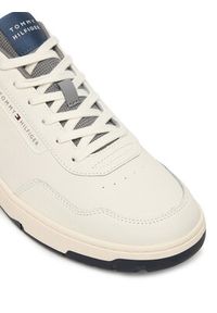 TOMMY HILFIGER - Tommy Hilfiger Sneakersy Th Basket Core Lite Lth/Suede FM0FM05714 Biały. Kolor: biały. Materiał: skóra #6