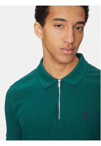 U.S. Polo Assn. Polo MUP3335 Zielony Regular Fit. Typ kołnierza: polo. Kolor: zielony. Materiał: materiał, bawełna #5