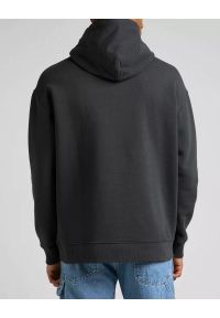 Lee - LEE CORE LOOSE HOODIE MĘSKA BLUZA KAPTUR LOGO WASHED BLACK L84WTJON