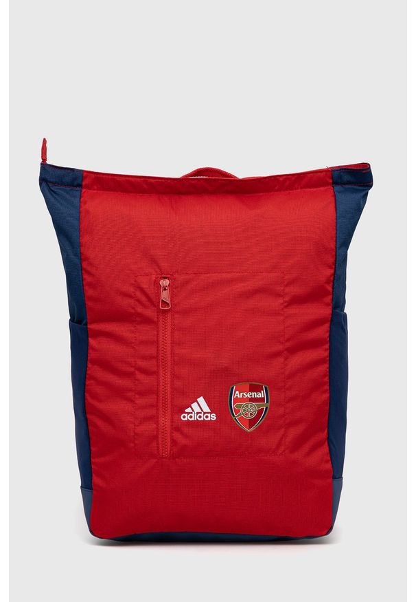 adidas Performance - Plecak. Kolor: czerwony. Materiał: poliester