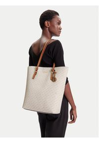 MICHAEL Michael Kors Torebka Quinn 30S5GQNT3B Écru. Materiał: skórzane