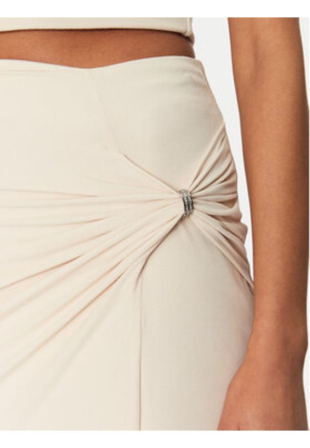 Guess Spódnica midi W5GD0E KAQL2 Beżowy Regular Fit. Kolor: beżowy