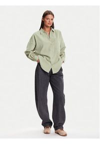 Vero Moda Koszula Sanne 10317194 Beżowy Oversize. Kolor: beżowy. Materiał: syntetyk #5