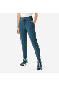 quechua - Spodnie turystyczne damskie Quechua NH500 Warm. Kolor: zielony, niebieski, wielokolorowy. Materiał: tkanina, materiał. Sezon: zima. Sport: turystyka piesza