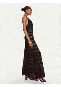 TwinSet - TWINSET Sukienka dzianinowa 241TT3112 Czarny Slim Fit. Kolor: czarny. Materiał: wiskoza, syntetyk