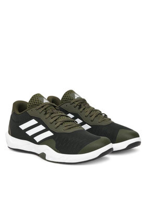 Adidas - adidas Buty na siłownię Amplimove VERSATILE Trainer JS3180 Khaki. Kolor: brązowy. Materiał: materiał. Sport: fitness