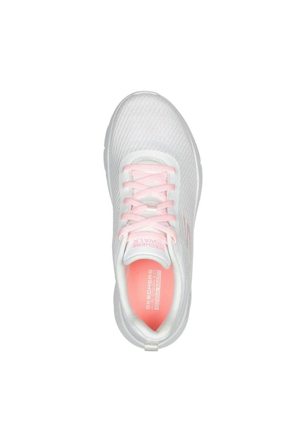 skechers - Damskie GO WALK FLEX ALANI Sneakersy Biały różowy. Kolor: biały, wielokolorowy, różowy. Materiał: materiał. Szerokość cholewki: normalna. Sport: turystyka piesza