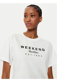 Weekend Max Mara T-Shirt Cabina 2515971041 Biały Regular Fit. Kolor: biały. Materiał: bawełna