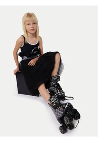 Karl Lagerfeld Kids Spódnica Z30093 S Czarny Regular Fit. Kolor: czarny. Materiał: syntetyk