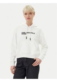 Karl Lagerfeld Jeans Bluza A2W20053 Biały Regular Fit. Kolor: biały. Materiał: bawełna #1