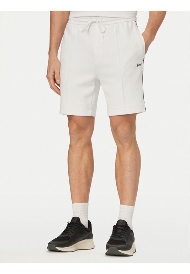 BOSS Szorty sportowe Join Headlo 50561776 Biały Regular Fit. Kolor: biały. Materiał: syntetyk. Styl: sportowy
