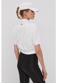 Nike Sportswear T-shirt damski kolor biały z kołnierzykiem. Kolor: biały. Długość: krótkie. Wzór: aplikacja #3