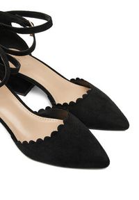 DeeZee Czółenka DF-82574-4 Czarny. Kolor: czarny. Materiał: materiał