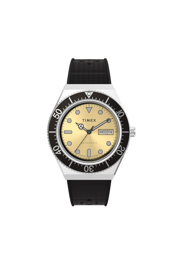 Timex Zegarek M79 Automatic TW2W47600 Czarny. Kolor: czarny. Materiał: syntetyk