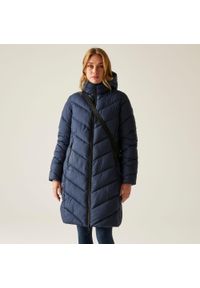 Regatta - Płaszcz damski zimowy ocieplany Anita. Kolor: niebieski. Materiał: puch, syntetyk, materiał. Sezon: zima. Sport: turystyka piesza #1