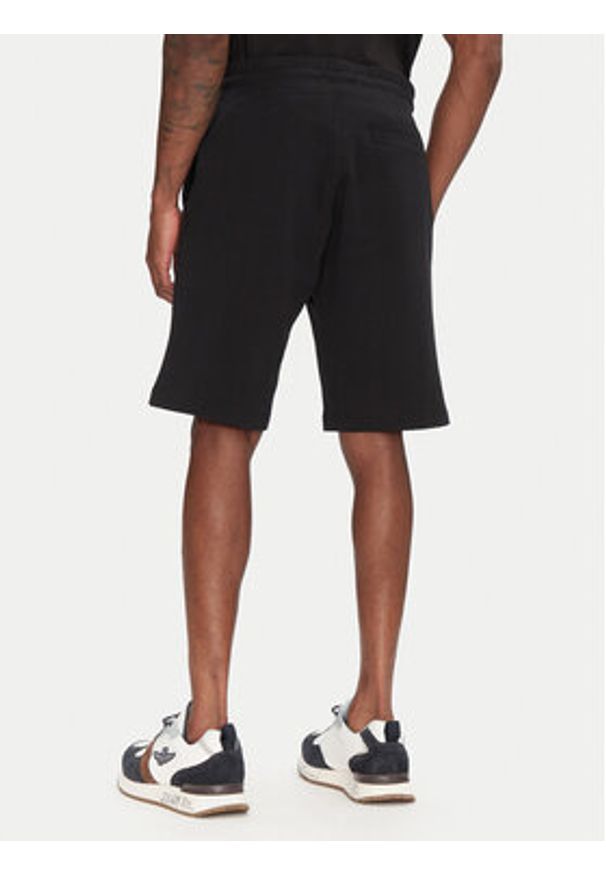 Aeronautica Militare Szorty sportowe 251BF017F459 Czarny Regular Fit. Kolor: czarny. Materiał: bawełna. Styl: sportowy