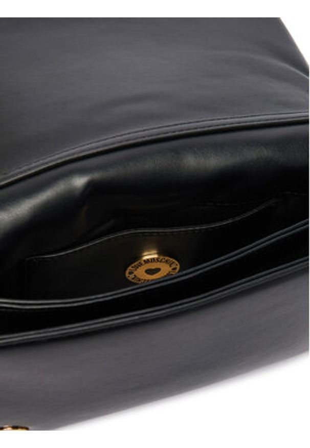 Love Moschino - LOVE MOSCHINO Torebka JC4043PP0OLC0000 Czarny. Kolor: czarny. Materiał: skórzane