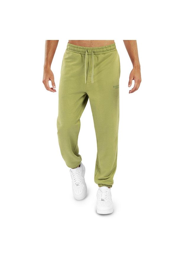 Spodnie dresowe Lifestyle męskie SIROKO Amakihi. Kolor: zielony. Materiał: dresówka