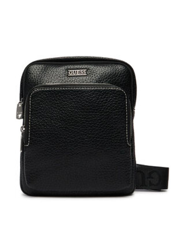 Guess Saszetka HMBOGS P6223 Czarny. Kolor: czarny. Materiał: skóra