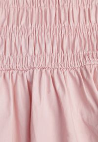 Renee - Różowa Sukienka Drop Waist Bez Rękawów Zdobiona Marszczeniem Natinelle. Kolor: różowy. Materiał: tkanina. Długość rękawa: bez rękawów. Wzór: aplikacja. Sezon: lato. Styl: klasyczny, wizytowy #4