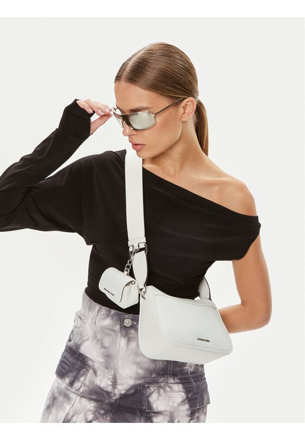 MICHAEL Michael Kors Torebka 32T4SJ6C6T Biały. Kolor: biały. Materiał: skórzane