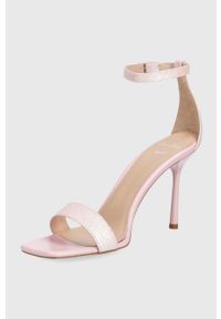 Liu Jo sandały Camelia Leonie Hanne kolor różowy. Zapięcie: klamry. Kolor: różowy. Obcas: na obcasie. Wysokość obcasa: średni #4