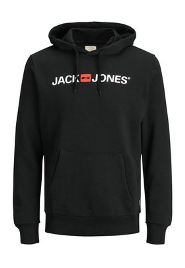 Jack & Jones Bluza Corp Old Logo 12137054 Czarny Regular Fit. Kolor: czarny. Materiał: bawełna