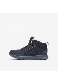 quechua - Buty turystyczne damskie Quechua SH100 Mid wodoodporne. Zapięcie: sznurówki. Kolor: niebieski. Szerokość cholewki: normalna. Sezon: zima. Styl: sportowy