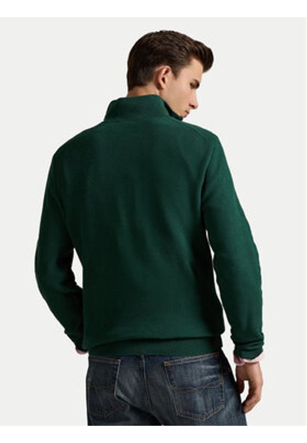 Polo Ralph Lauren Sweter 710932304526 Zielony Regular Fit. Typ kołnierza: polo. Kolor: zielony. Materiał: bawełna