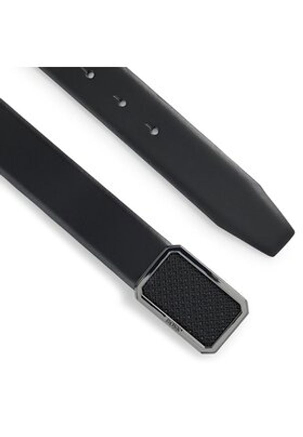 BOSS - Boss Pasek Męski 50496702 Czarny. Kolor: czarny. Materiał: skóra